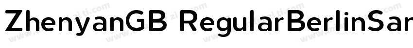 ZhenyanGB RegularBerlinSansFB Reg字体转换